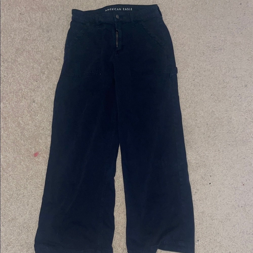 American Eagle Outfitters Black Wide Leg Pants